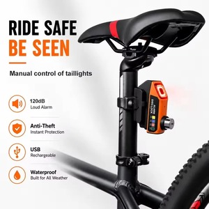 Kunci Cakram <span class=keywords><strong>Alarm</strong></span> Sepeda/Motor dengan LED, 120dB Anti Maling, Isi Ulang USB, Bodi Paduan Silinder Kelas C, Tahan Air - Product Image 6