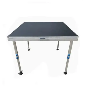 समायोज्य 18 मिमी प्लाईवुड मोबाइल ट्रस चरण पोर्टेबल एल्यूमीनियम मिश्र धातु लकड़ी मंच पोर्टेबल एल्यूमीनियम मिश्र धातु का मंच - Product Image 3