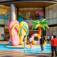 Décorations gonflables personnalisées sur le thème des dessins animés pour l'été, pour parcs aquatiques, centres commerciaux et rues commerciales