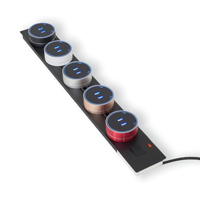 Prise murale en aluminium orbitale UE mobile modulaire pour rail d'alimentation Système de prise électrique de bureau Panneau de prise électrique avec USB