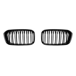Bmw Front Grille Insert Single Line Double Line Black Abs Plastic For 1 Series F20 F21 Lci 2015 2019 - Product Image 5