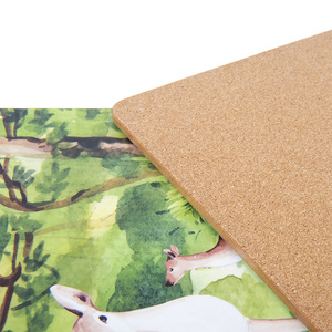 Tùy chỉnh in ấn hình vuông Mật độ trung bình fiberboard gỗ thấm khoảng trống thăng hoa <span class=keywords><strong>hardboard</strong></span> MDF đế lót ly tablemats - Product Image 6