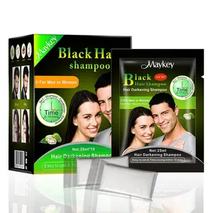 MAYKAY 핫 잘 팔리는 도매 OEM private label 홈 use fast black magic hair dye 색 어둡게 샴푸