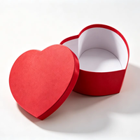 Boîte cadeau rigide en forme de cœur rouge personnalisée, boîte en papier pour la Saint-Valentin, pour chocolats, bonbons, emballage de cadeaux de mariage