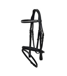 Bridon en cuir de cheval de qualité supérieure, design cristallin, élégant, personnalisé, bridon/bits en cuir de cheval sur mesure, sports équestres en plein air - Product Image 1