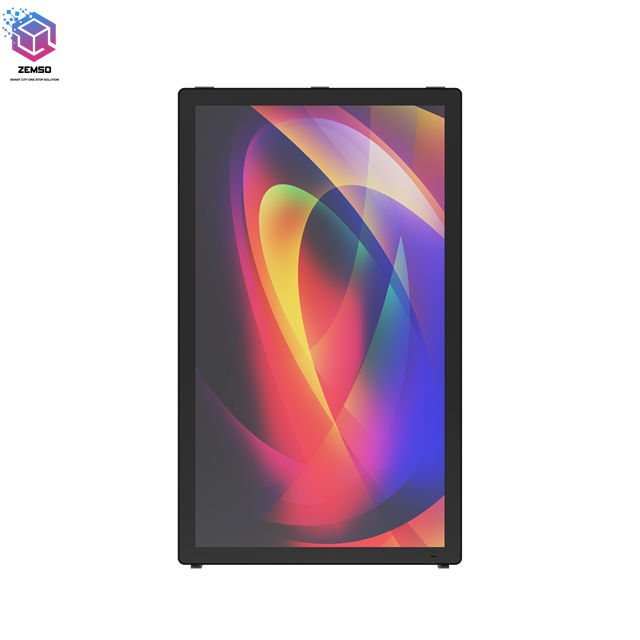 Ultra Thin Full Outdoor Wall Mounted LCD Display With Touch Screen Advertising Vertical Digital Signage Kiosk