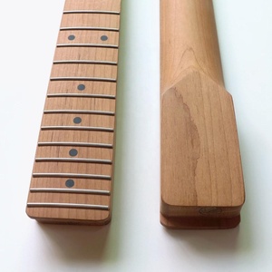 DONLIS TMM312Y-UF Mástil de guitarra de arce canadiense tostado sin acabar, 22 trastes de acero inoxidable, pestillo de hueso, radio de diapasón de 9.5 pulgadas, 55.6mm - Product Image 1