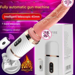 Consolador vibrador inalámbrico con calefacción caliente, máquina sexual, vibrador suave con control remoto, consolador, varita para masturbación lésbica de mujer - Product Image 5