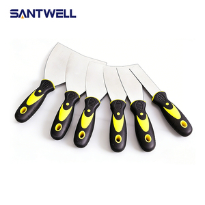 Dual-Color Handle Stainless Steel <b>Putty</b> Knife Thickened Blade 1-6 Inch Scraper Cleaning Tool for Wall Repair & <b>Putty</b> Removal - Product Image 2