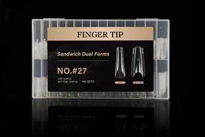 280 pièces de moules à ongles sandwich double forme (superior et inférieur) pour extension rapide, outil de construction d'ongles pour manucure en salon - Product Image 6