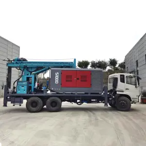 Truck Mounted Water Well Drilling Rig DTH Drilling Machine With Air Compressor And Mud Pump