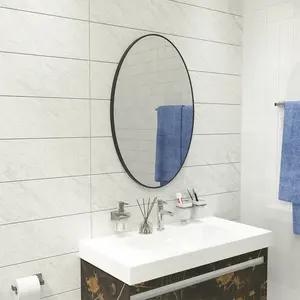 厕所智能沙龙定制悬挂圆形玻璃浴室装饰灯墙化妆装饰家具发光二极管镜子