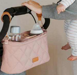 Organisateur universel pour poussette de bébé, sac de rangement matelassé avec porte-gobelet isotherme, sac à couches imperméable - Product Image 3