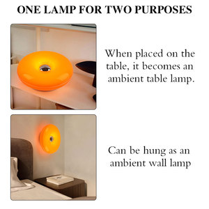 Lampada da Tavolo Moderna a Forma di Ciambella per Soggiorno, Decorazione Casa, Camera da Letto, Luce Notturna Touch per Comodino - Product Image 3