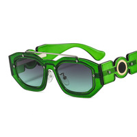 Lunettes de soleil carrées unisexes UV400, nouvelle mode, lunettes de soleil de luxe modernes pour femmes et hommes