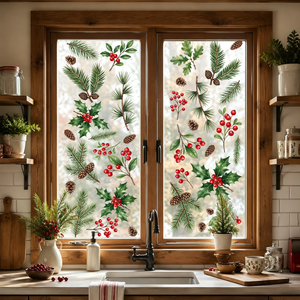 <span class=keywords><strong>Adesivi</strong></span> statici <span class=keywords><strong>natalizi</strong></span> floreali e a forma di rampicanti <span class=keywords><strong>per</strong></span> finestre, decorazioni <span class=keywords><strong>per</strong></span> vetrine, <span class=keywords><strong>porte</strong></span> in vetro e decorazioni <span class=keywords><strong>per</strong></span> la casa - Product Image 5