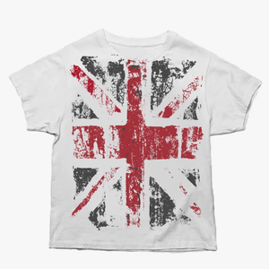 <strong>Union</strong> <strong>Jack</strong> Print Set-in Shoulder Slim Regular 100% Cotton Breathable T-<strong>Shirt</strong> American Retro BOXY Cut Streetwear Light - Product Image 1