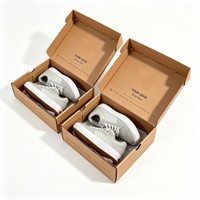 Caja de Almacenamiento de Zapatos Kraft, Cajas de Embalaje de Cartón Corrugado Ecológicas para Venta al por Menor, Cajas de Envío Personalizadas para Ropa y Zapatos