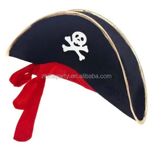 Decorazione del cappello da pirata in velluto per bambini di Halloween della festa di festa