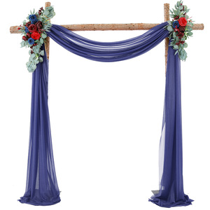 XinLan Décoration De Mariage Tulle Rouleau Cristal <span class=keywords><strong>Organza</strong></span> Sheer Mousseline De Soie Tissu Fête D'anniversaire Toile De Fond Décoration Rideau De Mariage - Product Image 6
