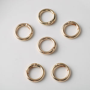 Zhubi vòng hợp kim kẽm Móc chìa khóa kim loại vàng hồng bạc giữ lại vòng tròn vòng chìa khóa kết nối tự làm dây chuyền điện thoại - Product Image 1