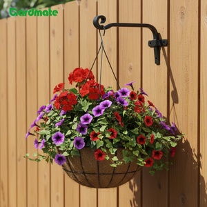 Lot de 2 crochets muraux en fer forgé <span class=keywords><strong>pour</strong></span> suspendre plantes, lanternes, mangeoires à oiseaux, <span class=keywords><strong>pour</strong></span> intérieur et extérieur - Product Image 2