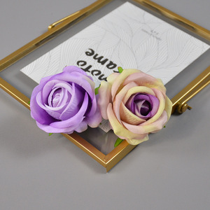 Fleurs artificielles en velours et perles Dongchen Crafts, 12 pièces, multicolores, décorations de mariage, arrangement floral de bureau - Product Image 3