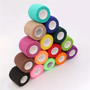 2.5cm x 4.5cm Sports Self Adhesive Bandage Vet Wraps Tape Finger Joints Medical First Aid Kit Pet Elastic Bandage