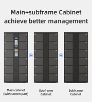 Système de casiers en acier multi-portes à 36 compartiments, direct usine, avec serrures électroniques à code-barres, moderne, pour centres commerciaux et ateliers