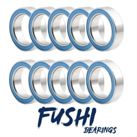 Rodamientos de Bolas de Acero Cromado 6801RS 12*21*5mm 10PCS ABEC-1/3, Rodamientos de Ranura Profunda 2RS de Sección Delgada, Alta Velocidad y Bajo Ruido