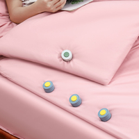 Support OEM antidérapant rond pour housse de couette, clip de fixation pour couette, boucle pour couverture, adapté aux draps, supports pour couette et édredon