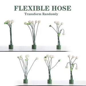 New Eye Caring LED <b>Bedside</b> <b>Lamp</b> with Iron Body Modern Design Touch Control Dimmable Bulbs Vintage Flower Shade Home Desk <b>Lamp</b> - Product Image 6