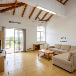 Services professionnels de conception architecturale sud-africaine pour plans de maisons à 3 chambres avec murs en briques et garage - Product Image 3