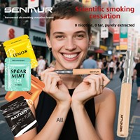 Inhalateur pour arrêter de fumer, bâton d'inhalation aromatique en bois, diffuseur d'aromathérapie sans fumée aux huiles essentielles, dispositif d'aromatisation de l'air