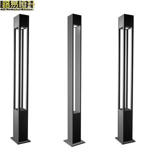 Louis Hengsheng 3m Aluminum Solar Garden Light Square Column 40W LED <b>Landscape</b> <b>Lighting</b> for Residential Outdoor Use - Product Image 1