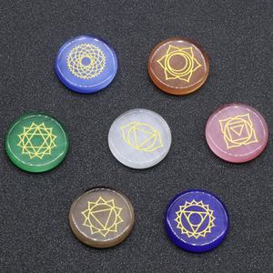Sette <span class=keywords><strong>Chakra</strong></span> Pietra di Cristallo Set di Yoga <span class=keywords><strong>Chakra</strong></span> Occhio di Gatto Reiki Guarigione di Pietra - Product Image 4