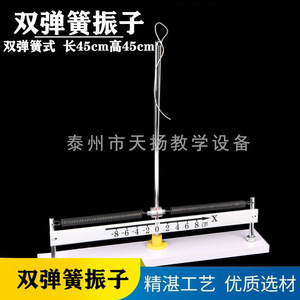 Oscillateur à ressort J05001, horizontal ou vertical, oscillateur à double ressort, équipement d'expérimentation physique - Product Image 4