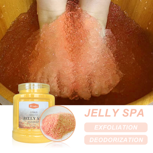 Citrus Rose Zitrone Teebaum Minze Lavendel Fuß <span class=keywords><strong>Spa</strong></span> Kristall gelee Fuß Einweichen Kristalls chlamm Peeling Reinigung 700g Jelly <span class=keywords><strong>Spa</strong></span> - Product Image 1
