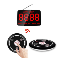Système d'appel sans fil avec bouton d'appel longue distance étanche, buzzer de table, pour serveur, restaurant, bar