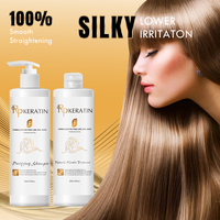 Traitement Capillaire Sans Formol Professionnel Complexe Kératine Brésilienne Lissante pour Cheveux Africains