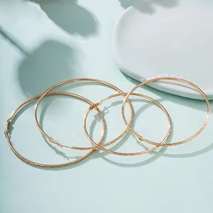 E20240425 Xuping Jewelry Earrings Hoop Copper Wholesale Earrings Simple And Versatile Styles Women Gold Jewelry