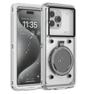 self-check waterproof phone case for iPhone samsung OPPO VIVO XIAOMI universal swimming phone case IP68 30 meters waterproof