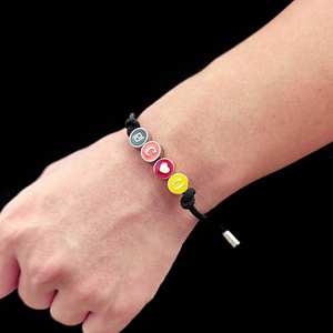 Bracelet à lettres tendance 2022, bracelet à perles réglable avec lettres pour femmes et hommes - Product Image 6