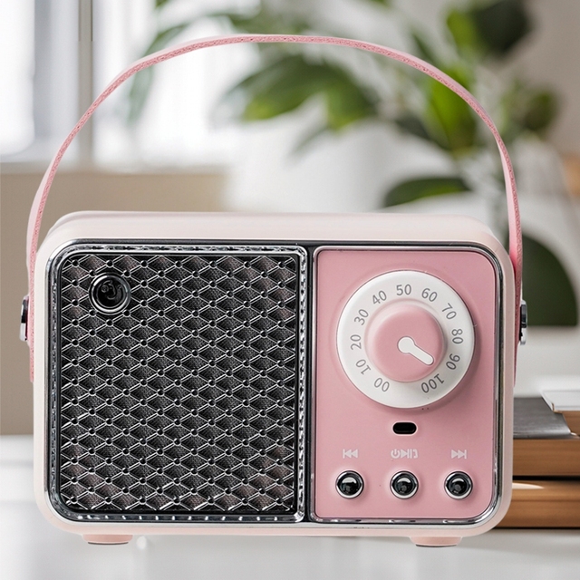 New Upgrade Wireless Handfree Call MP3 Music Player Support TF Card AUX Play Retro Outdoor Portable Mini BT Speakers
