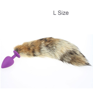 <span class=keywords><strong>Plug</strong></span> <span class=keywords><strong>Anale</strong></span> in Silicone con <span class=keywords><strong>Coda</strong></span> di Volpe Pelosa Personalizzabile OEM a Prezzo di Fabbrica - Product Image 4