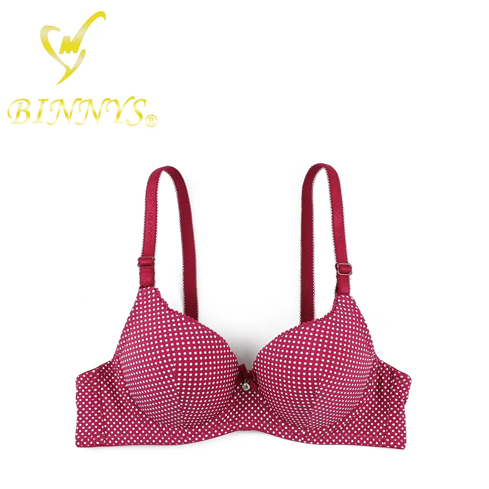 Binnys cantão atacado nova chegada spandex nylon 36a copo fino sexy meninas sutiã