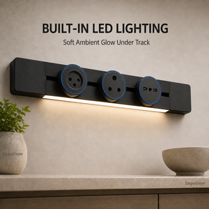 <span class=keywords><strong>Adattatore</strong></span> per <span class=keywords><strong>Presa</strong></span> <span class=keywords><strong>Elettrica</strong></span> con Luce LED <span class=keywords><strong>a</strong></span> Induzione, <span class=keywords><strong>USB</strong></span> Type-C Rimovibile, 2 Prese 10A Universali per Uso in Ufficio - Product Image 6