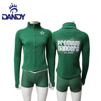 Veste de pratique de danse avec logo de sublimation complète