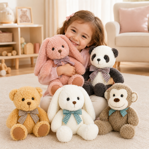 Collection de Peluches Animaux Mignons de Dessins Animés : Lapin, Ours, Chiot – Jouets en Peluche Doux à Câliner, Cadeau pour Enfants, Taille Personnalisée, Décoration de Chambre - Product Image 3