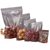 Sachets pour fruits secs, confitures, pain et autres aliments, personnalisables avec fenêtre transparente, refermables et autoportants